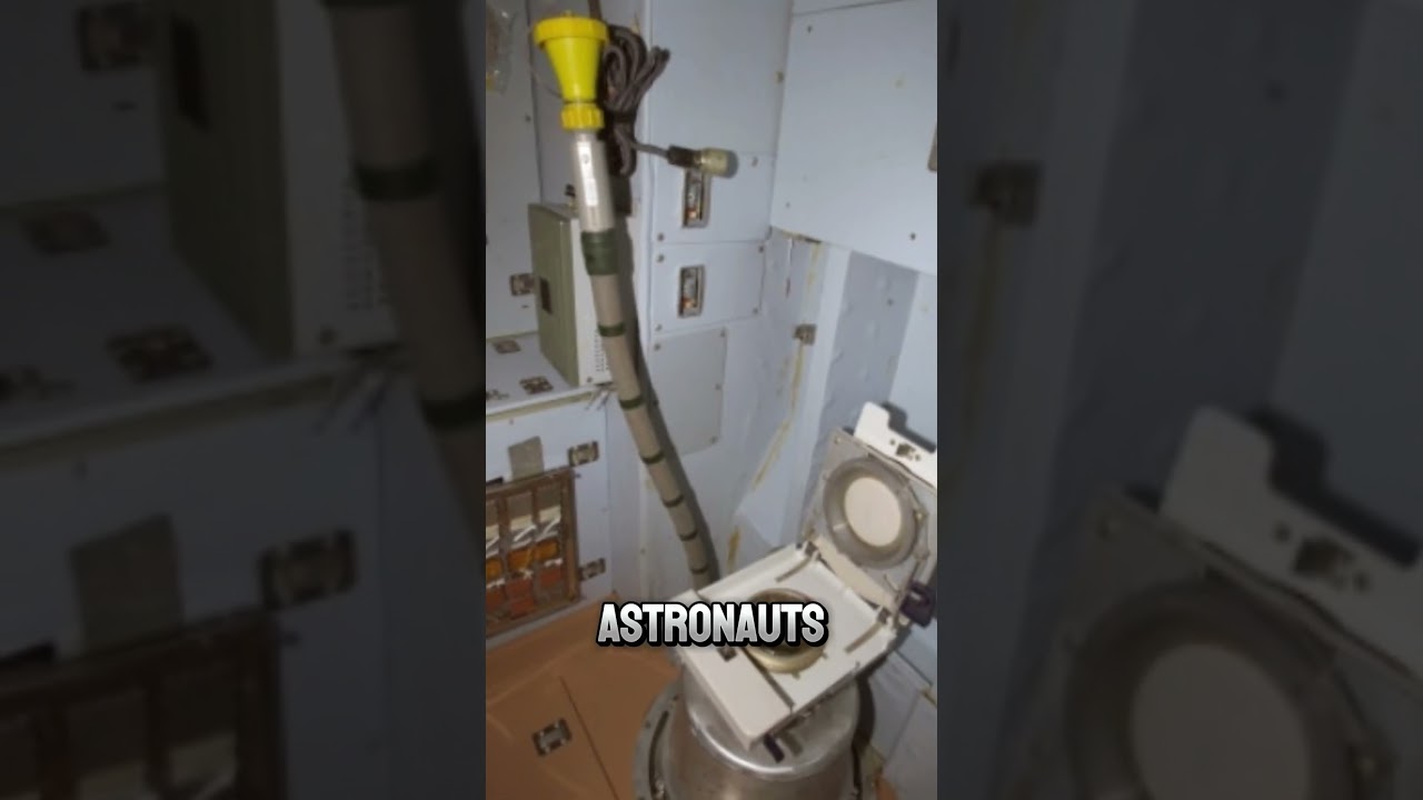 How is human waste managed in space?