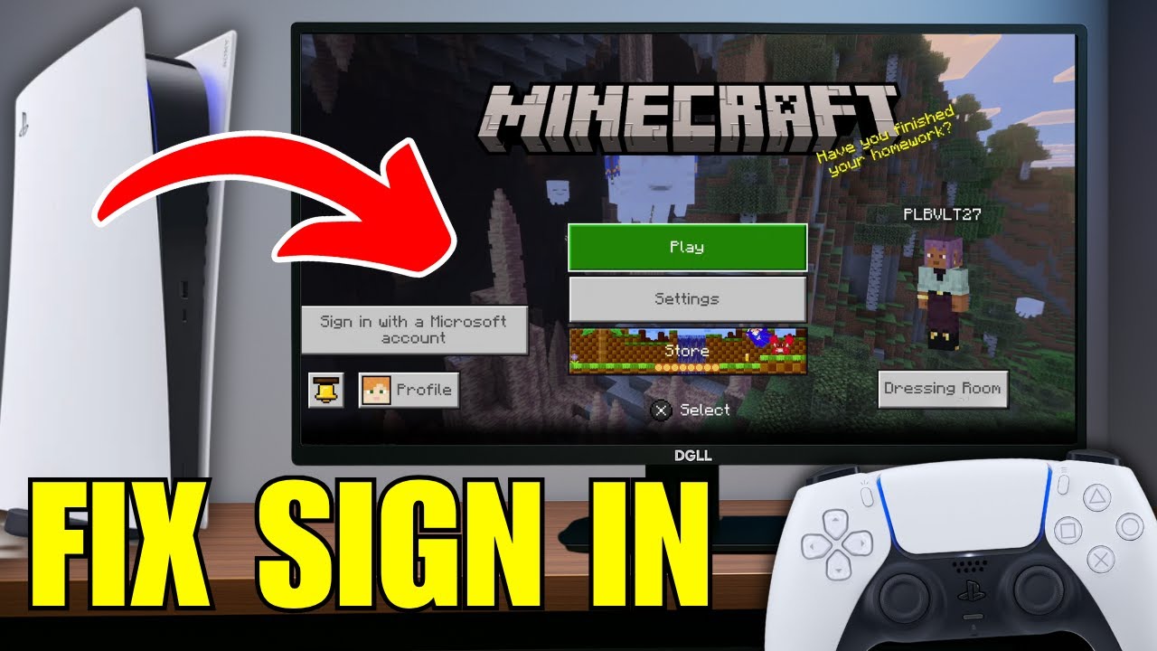 How To Fix Minecraft Microsoft Account Not Signing In PS5 - YouTube