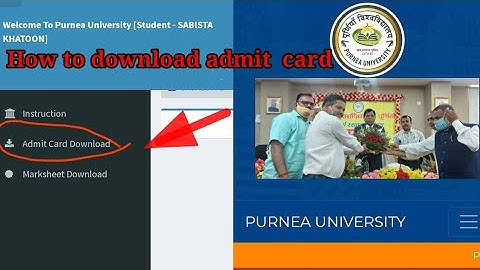 B.A part1 admit 2022 download| Purnea university B.A part1 admit card download|#admitcard_download.