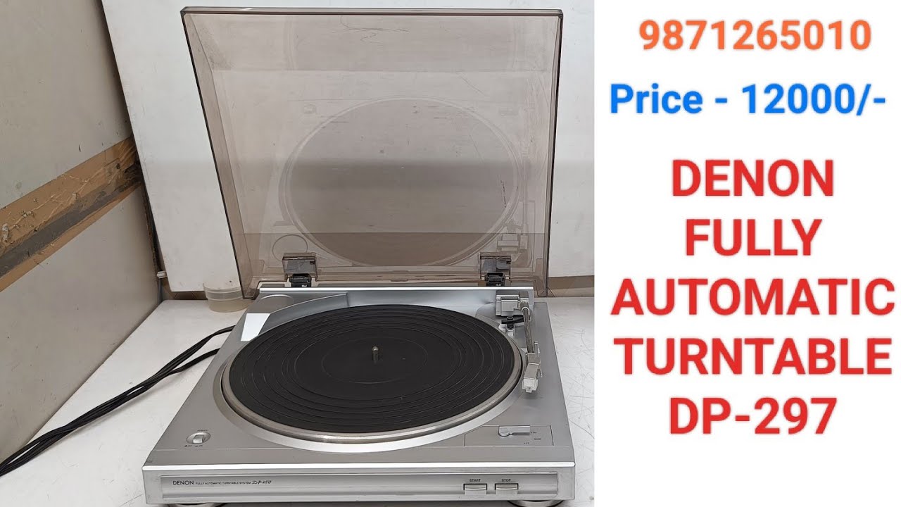 DENON FULLY AUTOMATIC TURNTABLE DP-297 Price - 12000/- Only Contact No ...