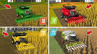 Fs16 Vs Fs18 Vs Fs20 Vs Fs23 | Graphics Comparison Gameplay | Timelapse