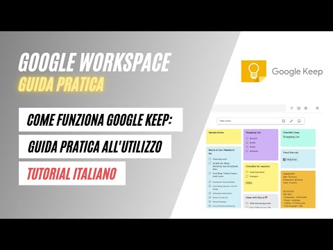 Video: Come sincronizzare le note di Google Keep con Gmail?