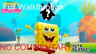 Roblox SpongeBob Simulator  Full Game Walkthrough (NO COMMENTARY)