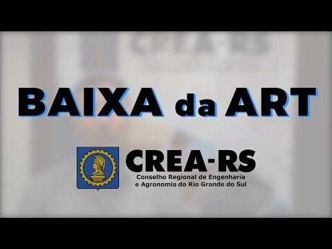 CREA-RS - Baixa da ART