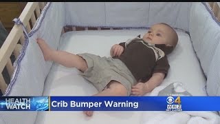 The American Academy of Pediatrics says a new warning against crib bumpers isn