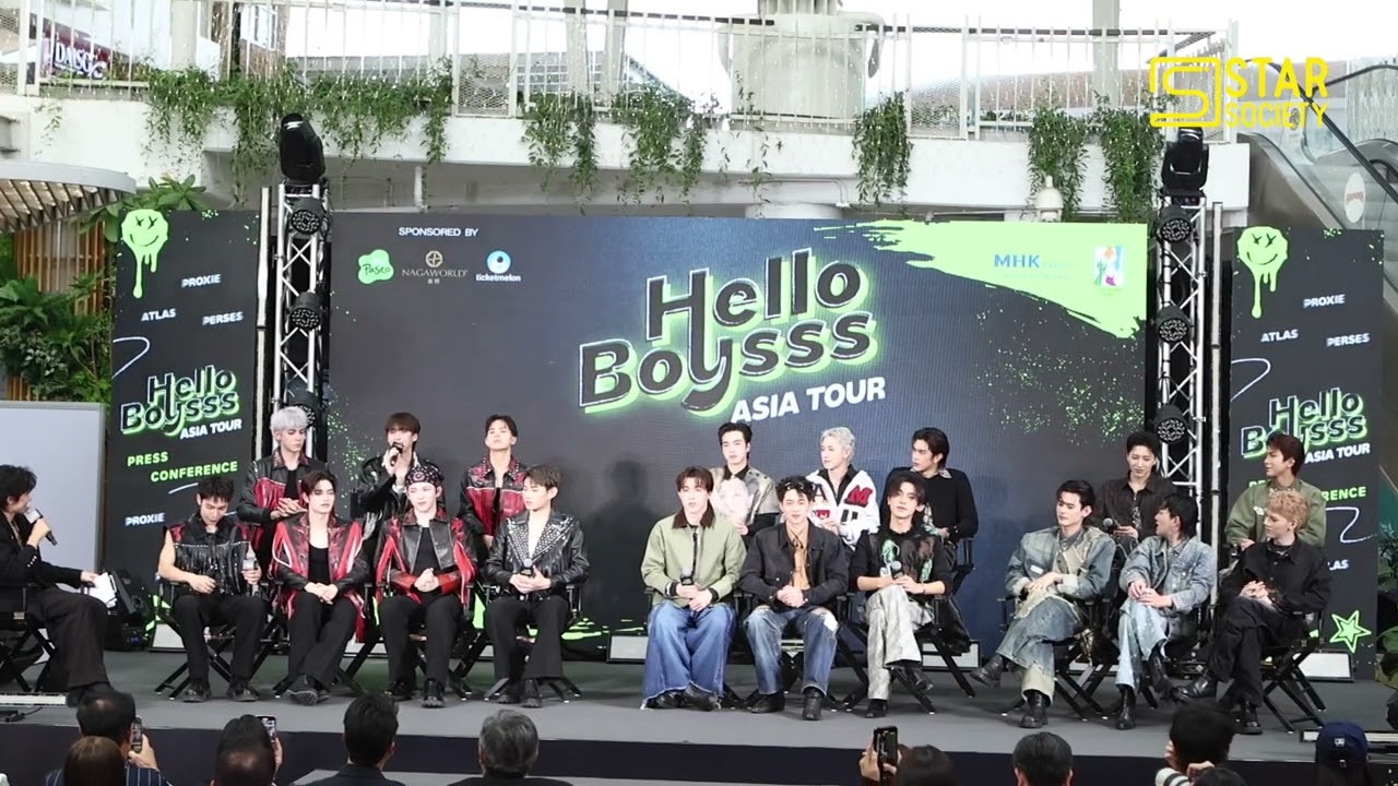 บรรยากาศงานแถลงข่าว โปรเจกต์ “Hello Boysss” และโชว์สุดพิเศษจาก “PROXIE, ATLAS, PERSES”