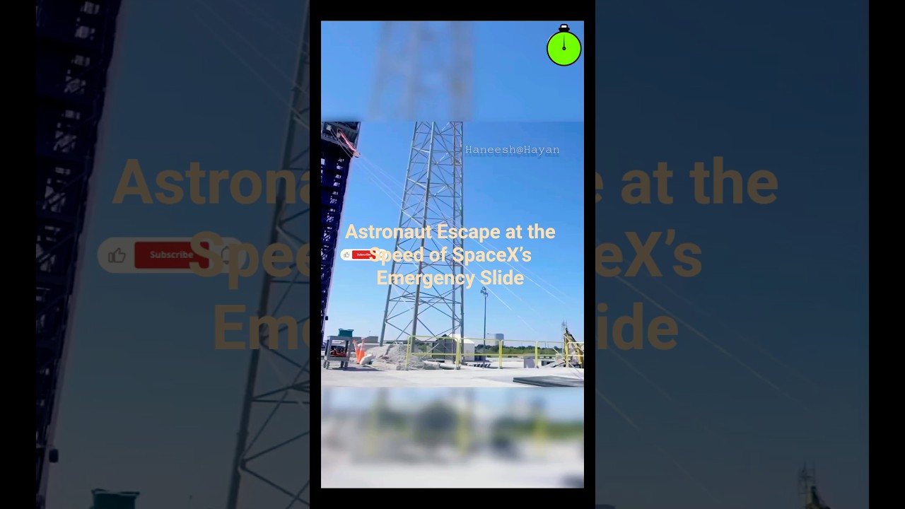 Astronaut Escape at the Speed of SpaceX’s Emergency Slide
