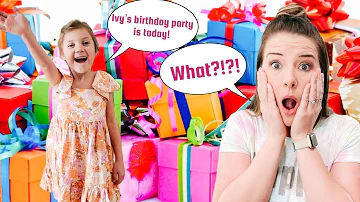 Mom FORGOT about Ivys BIRTHDAY PARTY!!!!