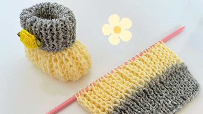 Chaussons pour bébé - modèle tricot débutant — WoolKiss