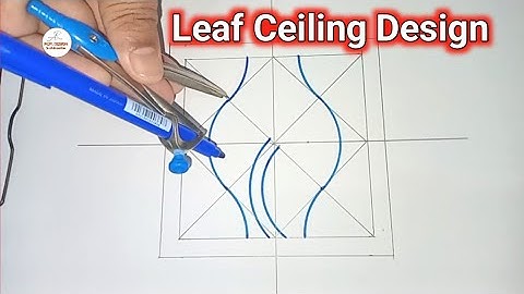 Leaf Ceiling Design Tutorial | Drawing By Ar Pop @ARpopDesign