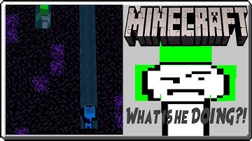 Minecraft Breaking Obsidian with Mining Fatigue (What is Dream DOING?!)