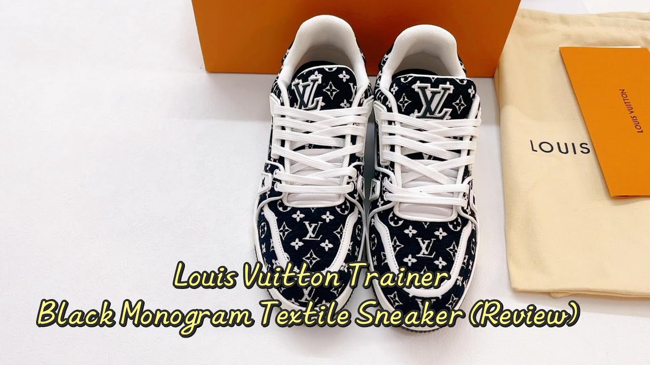 LOUIS VUITTON LV TRAINERS / SNEAKERS DENIM BLACK & WHITE