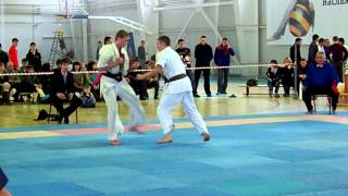 Нокаут года. knockout of the 2009 Shinkyokushinkai karate