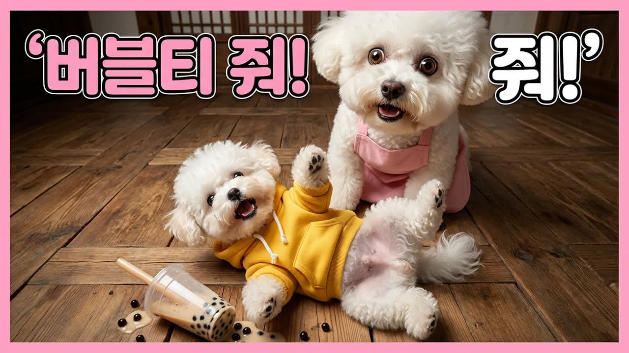 Ep.52 가짜 버블티에 속은 아기 비숑? 엄마의 '초대형' 선물과 따뜻한 집밥 🎁