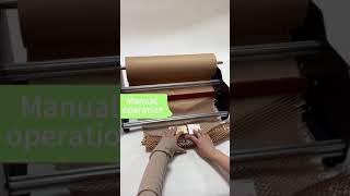 A battery-free honeycomb paper machine allows you to create paper anytime and anywhere.#packing