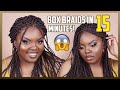 BOX BRAIDS IN 15 MINUTES! Most Realistic Glueless Install | Neat &amp; Sleek | JOYNAVON