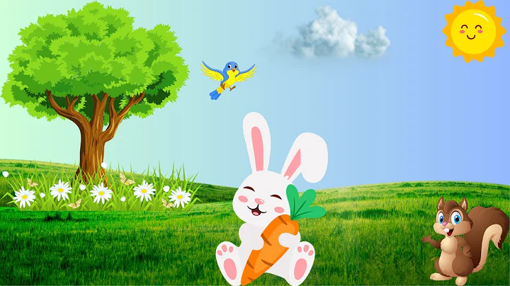 The bunny and the carrot story | Hungry bunny | Big carrot 2min short story | Rabbit and big carrot