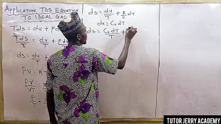 Thermodynamic relation | Application of Tds Equation to ideal gas...