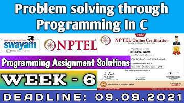 Problem solving through Programming In C ||Week-6|| Programming Assignment Solutions