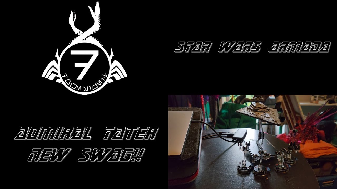 Star Wars Armada - New Admiral Tater Swag - Custom Ship and Squad Bases!!