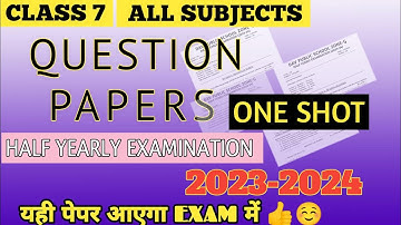 Dav Class 7 all subjects question paper of mid term/ half yearly exam| Dav paper Zone | 2023 |