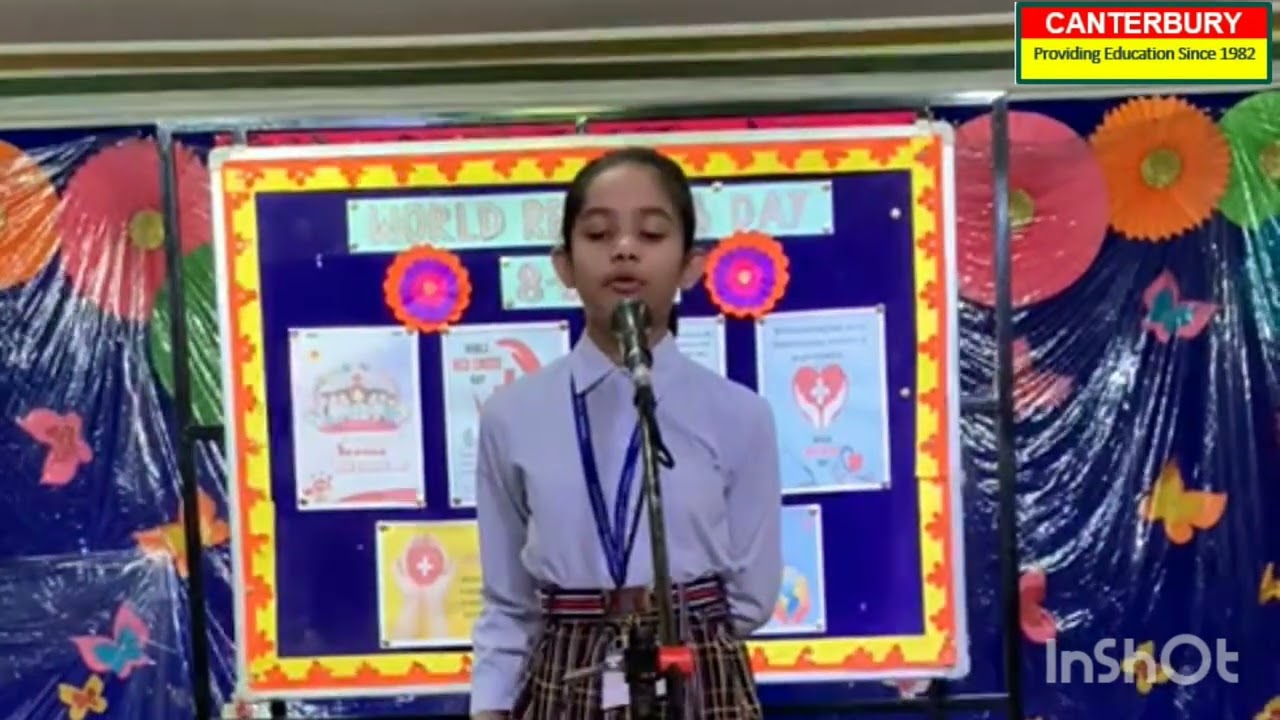 CANTERBURY SCHOOL-SPEECH ON WORLD RED CROSS DAY-May 8, 2023