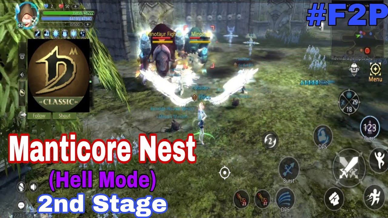 Manticore Nest 2nd Stage (Hell Mode)  • Dragon Nest M Classic | Bowmaster POV