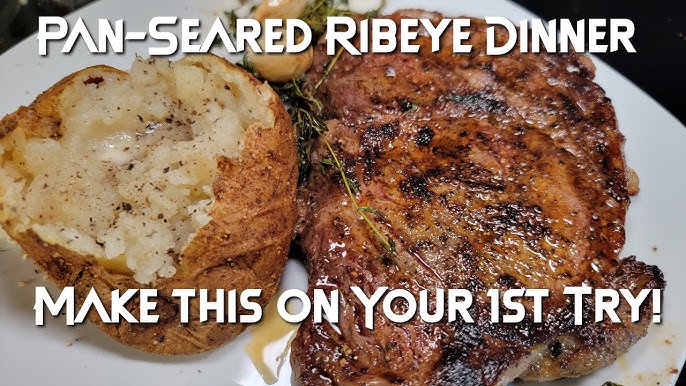 Ribeye Steaks in a Cast Iron Skillet - The Salted Potato from Renée Robinson