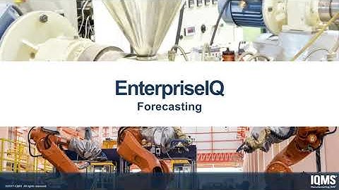 IQMS Product Demo: Forecasting