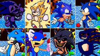 For Hire But All Sonics Sing It Fnf Chasing But Everyone Sings It Fnf Mod