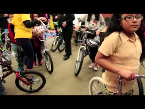 25 bikes given away at Minter Bridge Elementary School