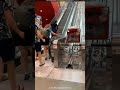 Shopping cart escalator 