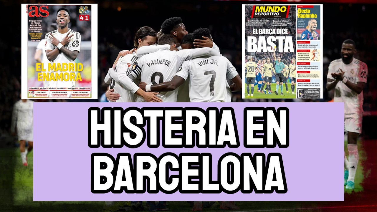 HISTERIA EN BARCELONA: QUEJA FORMAL POR EL ARBITRAJE Y MIEDO TRAS 4-1 DEL REAL MADRID | GRAN TRENT