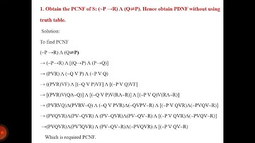 PCNF and PDNF - Discrete Mathematics - Unit 1