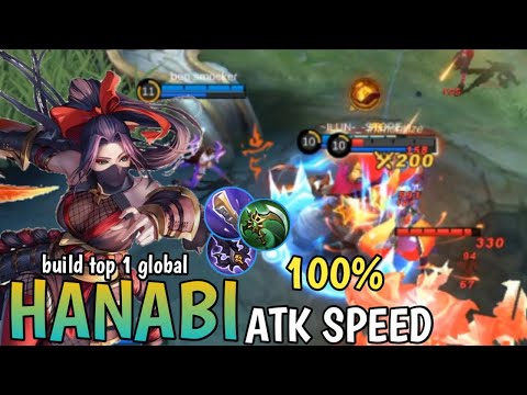 Build Hanabi Stunning Attack Speed!! 100% Insane speed~Build Top 1 Global Hanabi