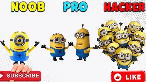 NOOB vs PRO vs HACKER In Minion Rush #minionrush #minion #mrgames