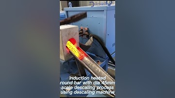 #descaling #machine for #forging piece induction heated round bar