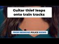 Body cam video shows alleged thief jump onto light rail tracks to evade police