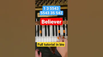 Believer Imagine Dragons Piano Tutorial