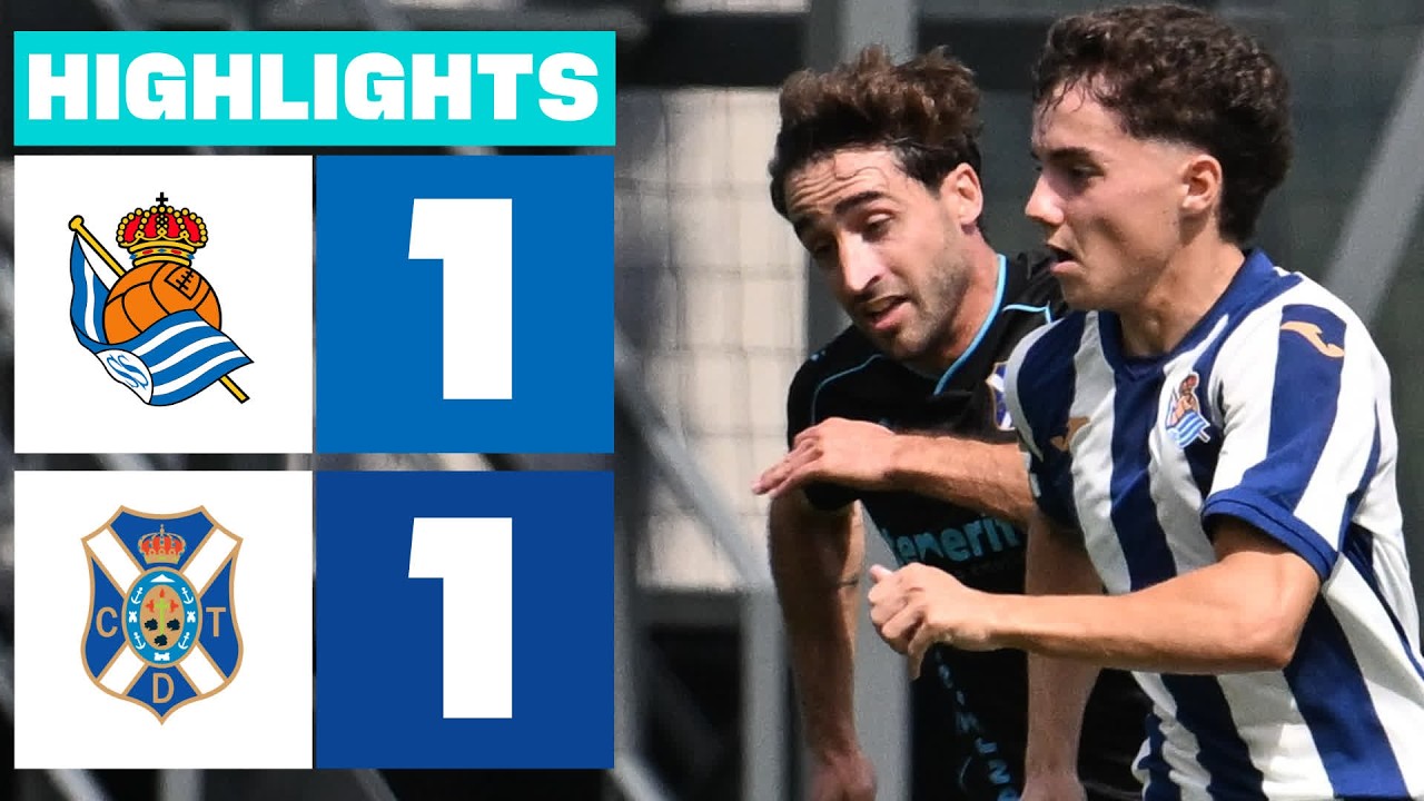 R. SOCIEDAD B 1 - 1 CD TENERIFE | RESUMEN LALIGA HYPERMOTION