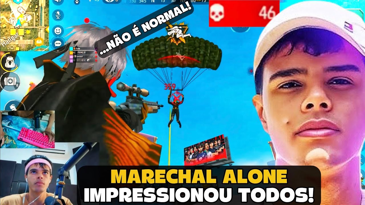 MARECHAL DEIXOU OS ALEATORIOS IMPRESSIONADO COM A SUA SENSI NA RANK! FREE FIRE - MARECHAL HIGHLIGHTS