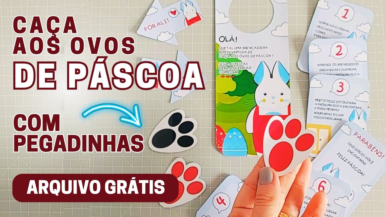 Caça aos Ovos de Páscoa - COMO FAZER - Arquivo Grátis - YouTube