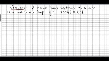 Group Theory 24, Homomorphisms and Kernel