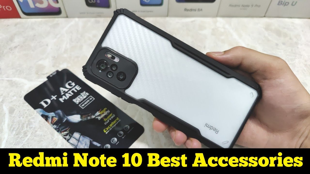 Redmi Note 10 Best Rugged Back Cover | Best Matte Gaming Tempered | Back Skin Redmi Note 10