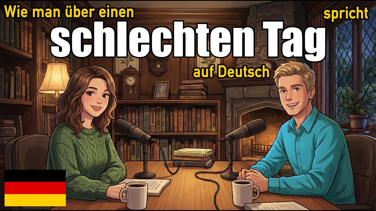Wie man über einen schlechten Tag auf Deutsch spricht | Tägliche deutsche Konversationspraxis