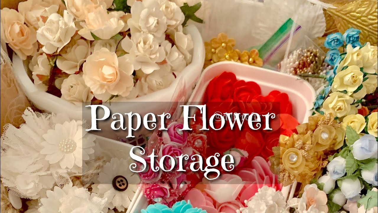 Paper Flower Organization Craft Room Inspiration 2020