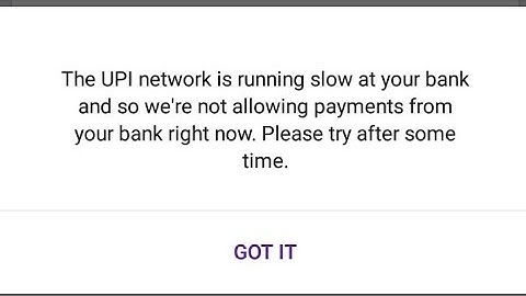 The Upi Network Is Running Slow | Phonepe Not Working How To Fix