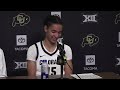 Colorado Women's Basketball Post Game Press Conference