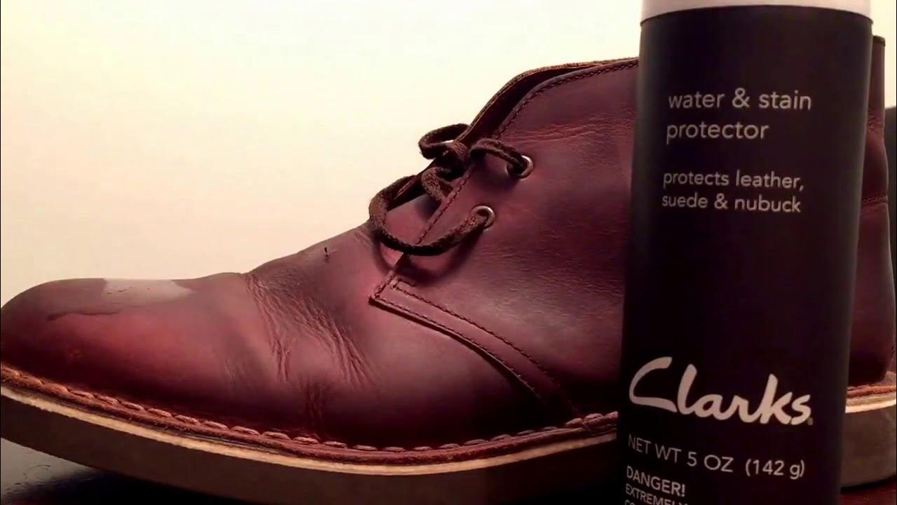 Clarks Boots Water and Stain Protector Tutorial - How To Apply - YouTube