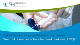 Procedure of a bone marrow puncture (BMP)